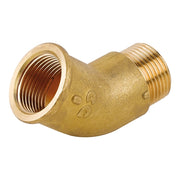 GOMITO 45  ° MF IN OTTONE GIALLO- 1- CAVAL- pezzi 1