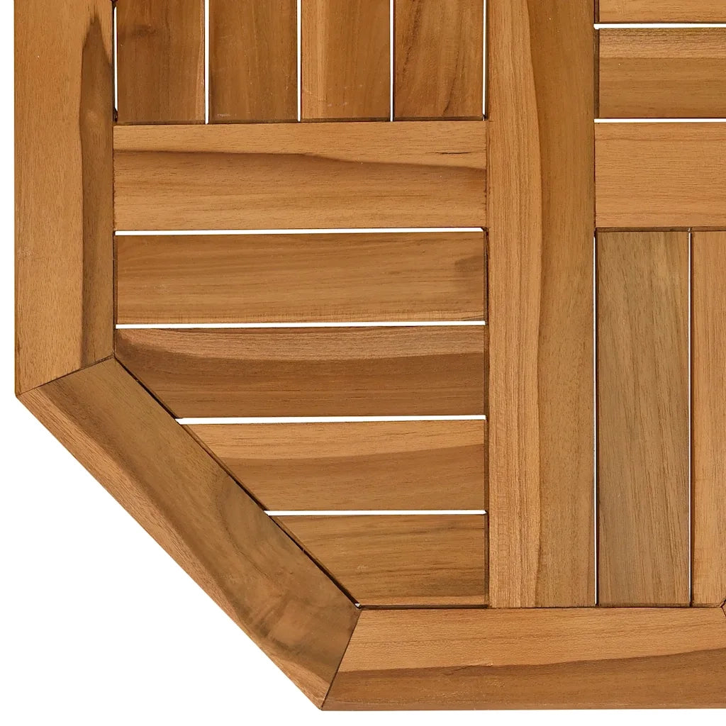 Dessus de table 50x50x2,5 cm octogonal bois de teck massif