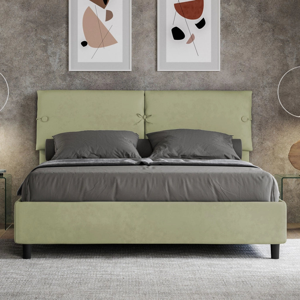 Letto Matrimoniale 160x200 cm con Rete Sleeper Tè verde