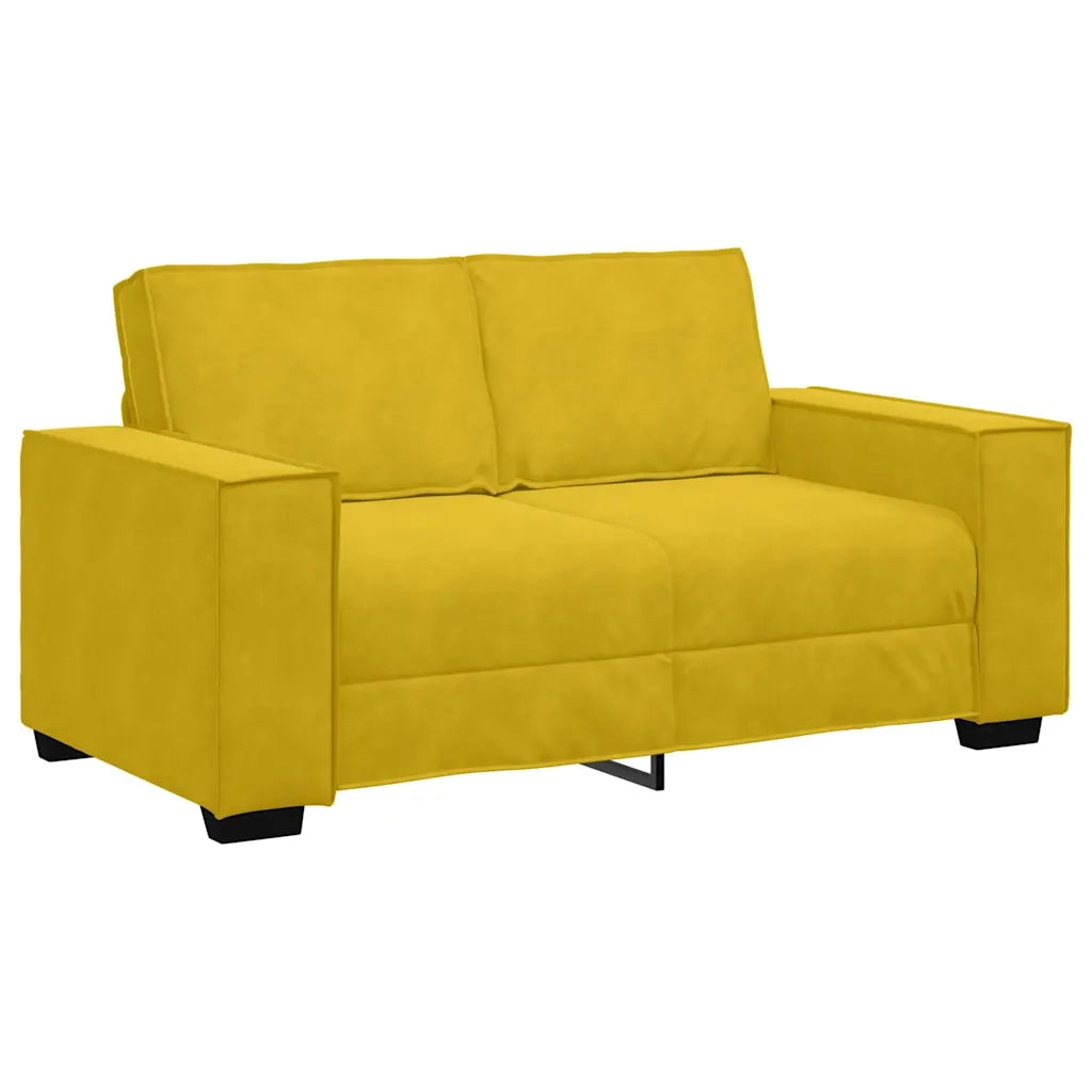 Set di Divani 3 pz con Cuscini giallo in Velluto 3324624