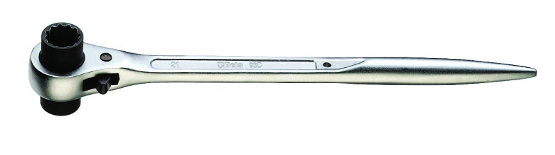 Beta CHIAVE POLIGONALE A CRICCHETTO PER PONTEGGI Art. 93C mm. 21x22