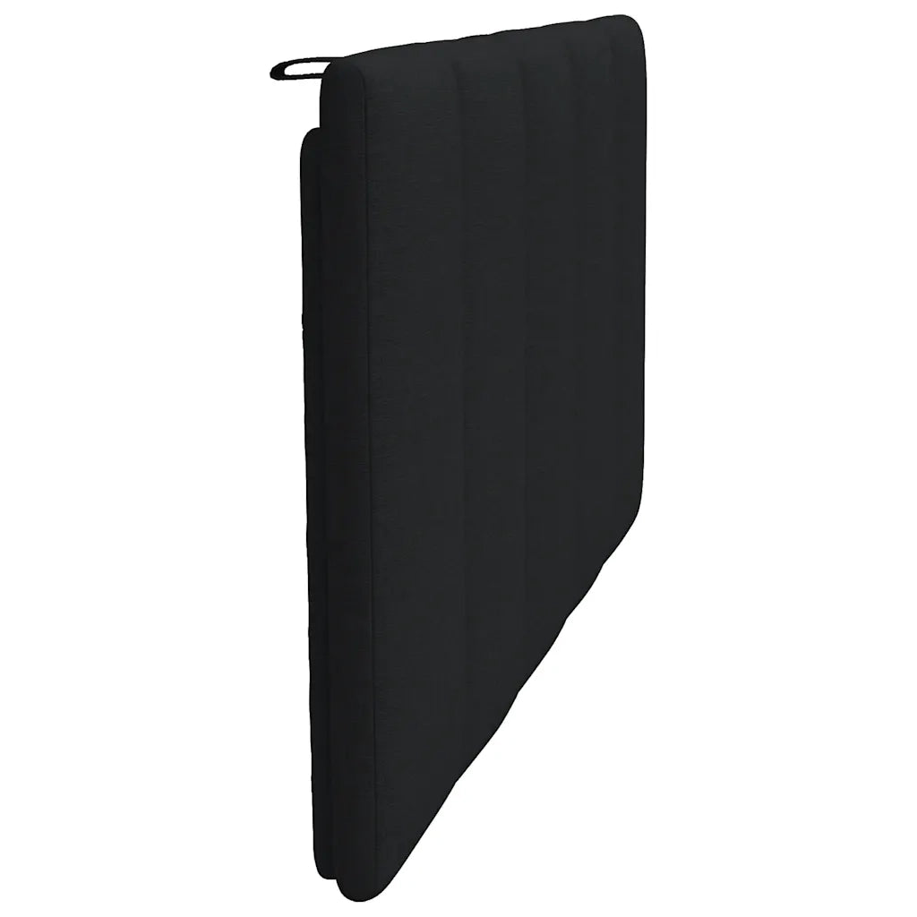 Coussin de tête de lit Hanko noir 100 cm tissu