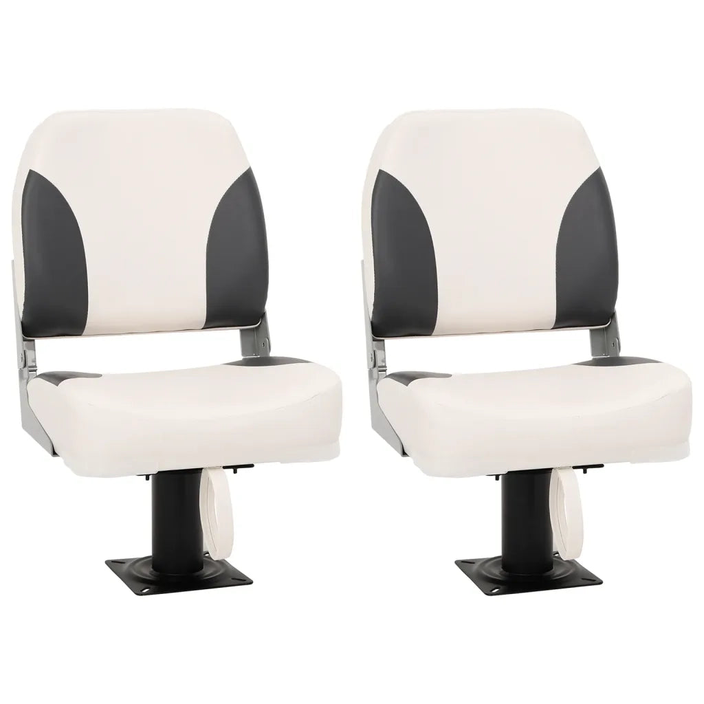 Set di 2 Sedili Pieghevoli per Barca con Schienale Basso 3284296