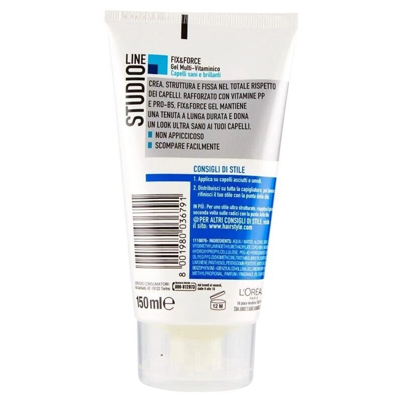 STUDIO LINE GEL MUKTIVITAMINICO A  FISSAGGIO FORTE DA 150 ML