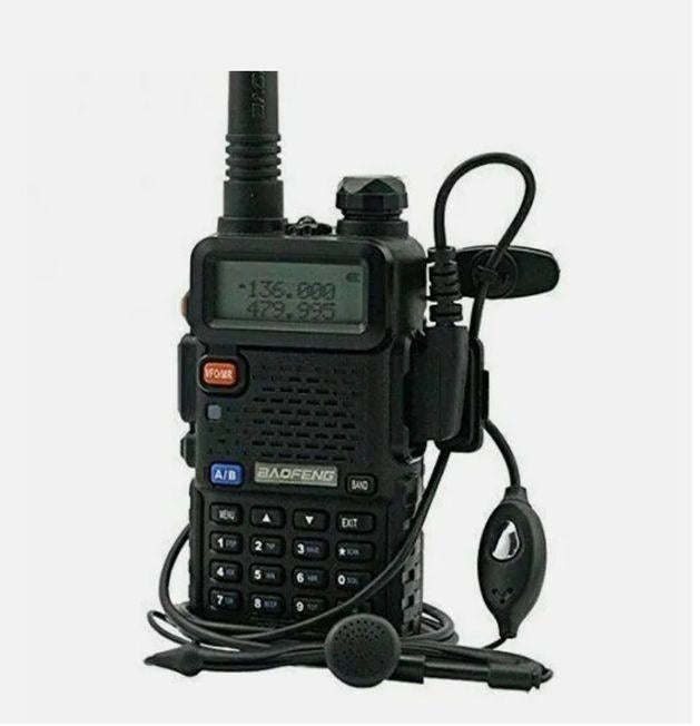 BAOFENG UV-5R VHF/UHF DUAL BAND RADIO 136-174-400-520 Mhz RICETRASMITTENTE