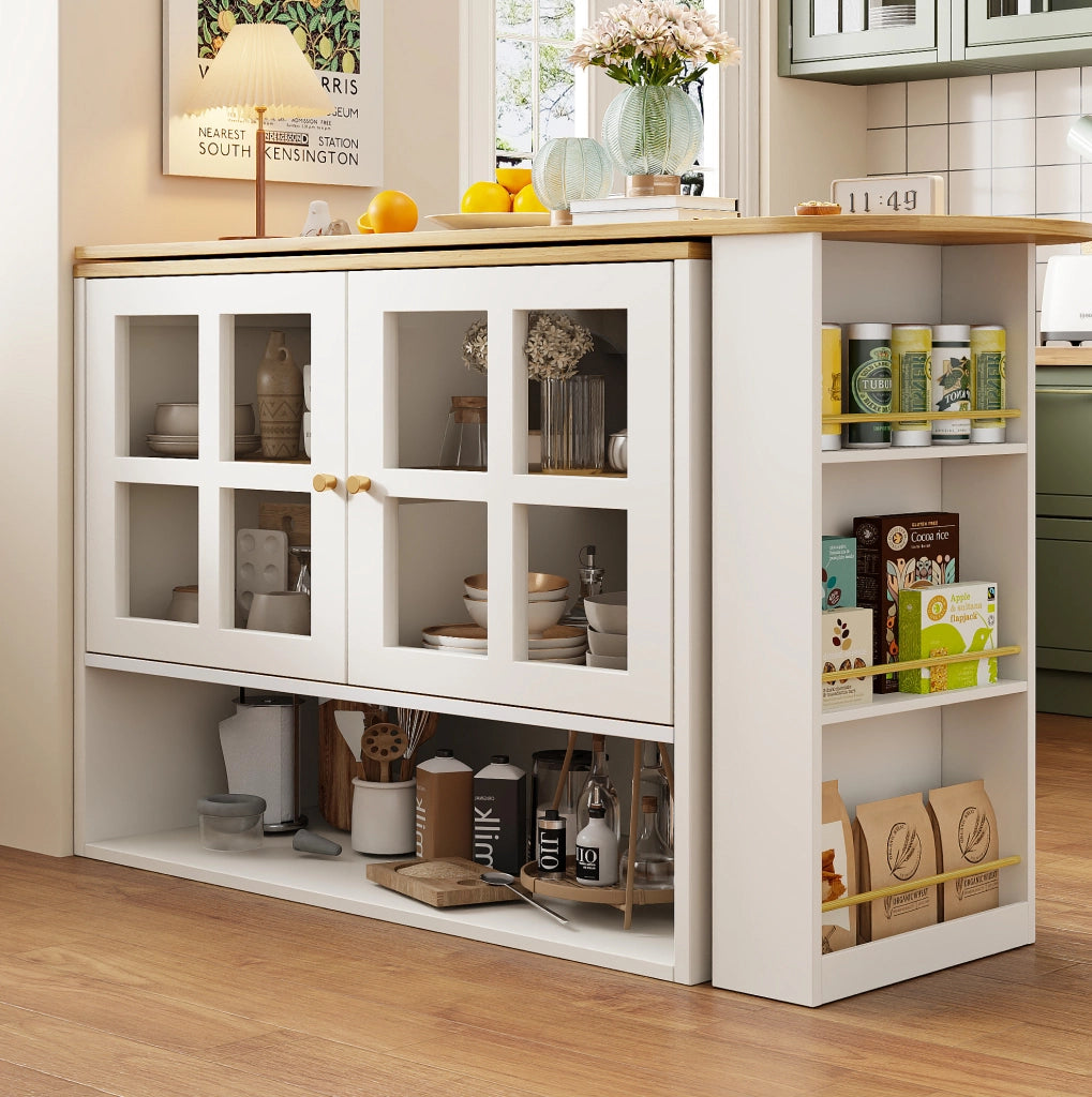 ARMADIO Girevole 360° 138-204x39x102,5 cm MDF Bianco