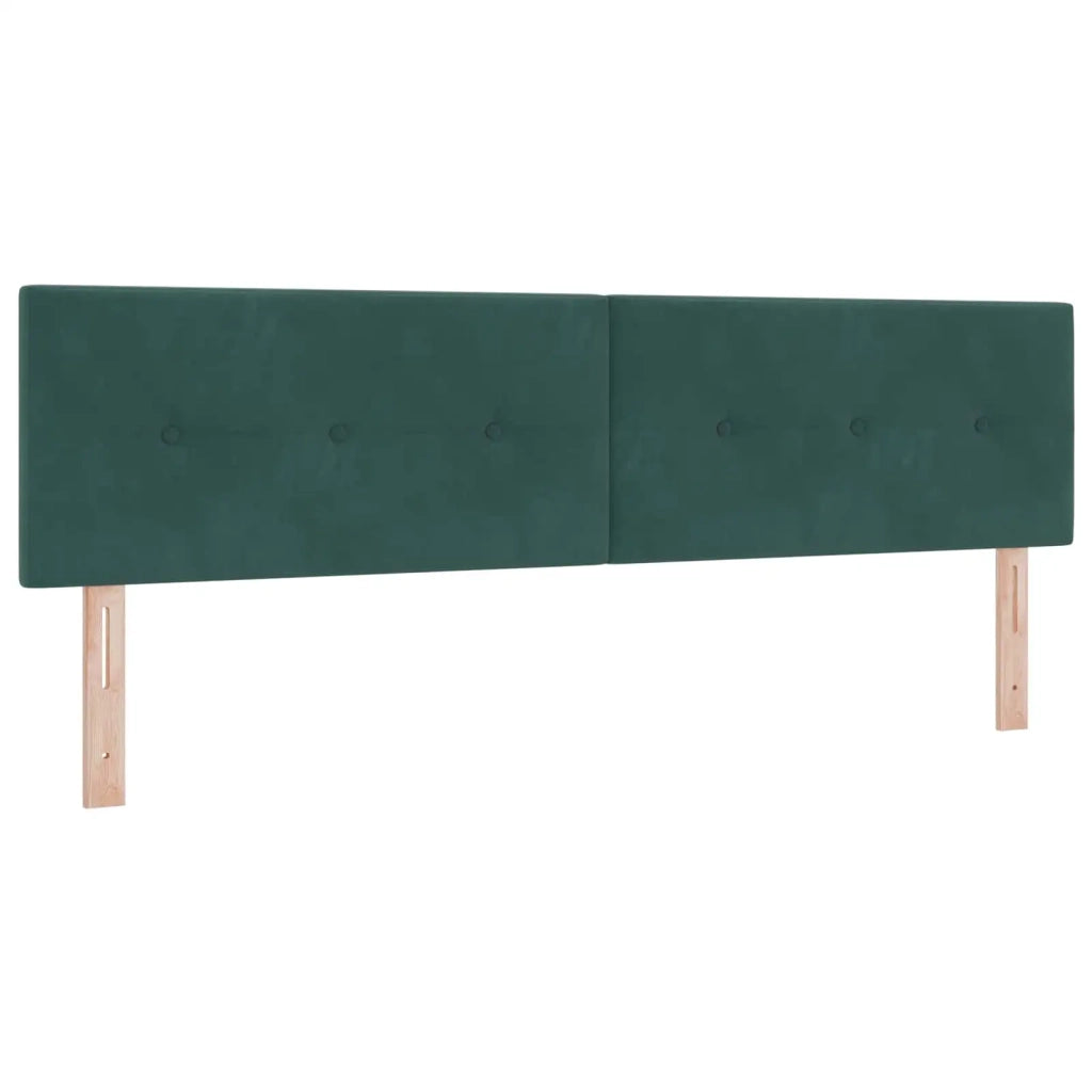 Testiera | Testata LED con strisce LED Verde 180 cm Velluto