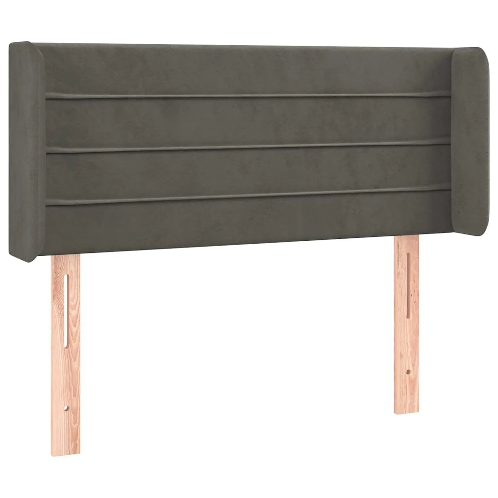 Testiera a LED Grigio Scuro 83x16x78/88 cm in Velluto 3123407