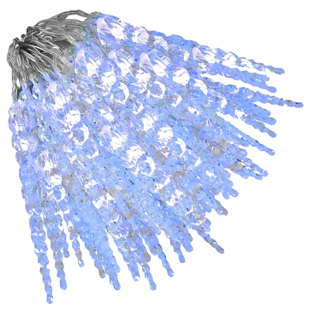 Luce Natale a Ghiacciolo 200 LED-Luci decorative natalizie Blu 20 m Acrilico PVC