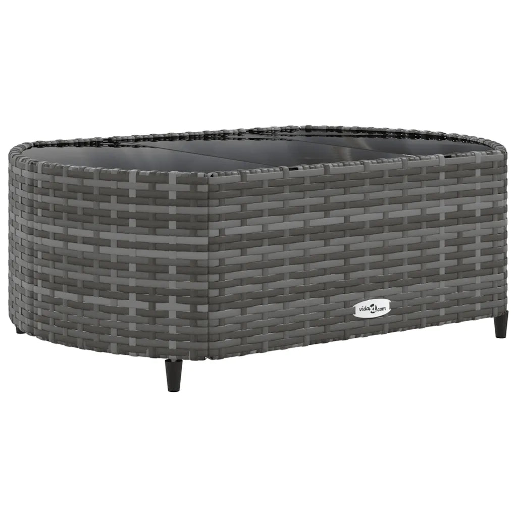 Set Divano da Giardino 8 pz con Cuscini Grigio in Polyrattan