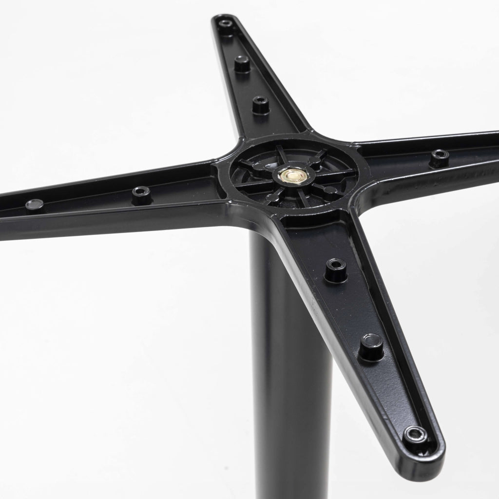 Oviala - Gamba da tavolo in alluminio nero 72 cm