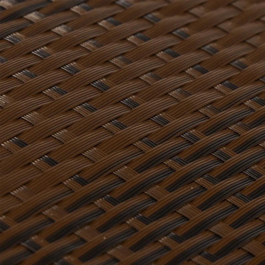 Schermo da balcone | Paravento da Balcone Marrone e Nero 300x80 cm in Polyrattan