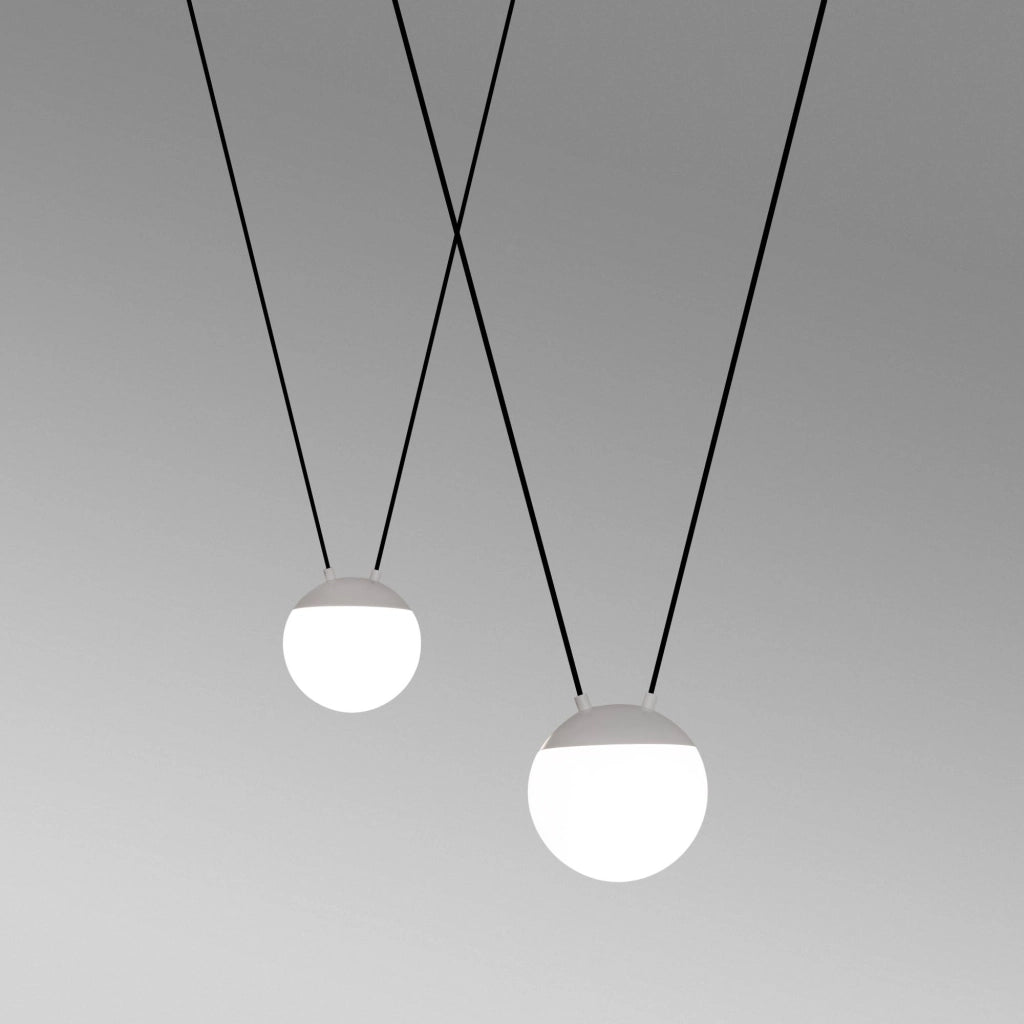 Faro Barcelona 28375-2L - MINE GLASS SPACE 2L Sospensione bianca