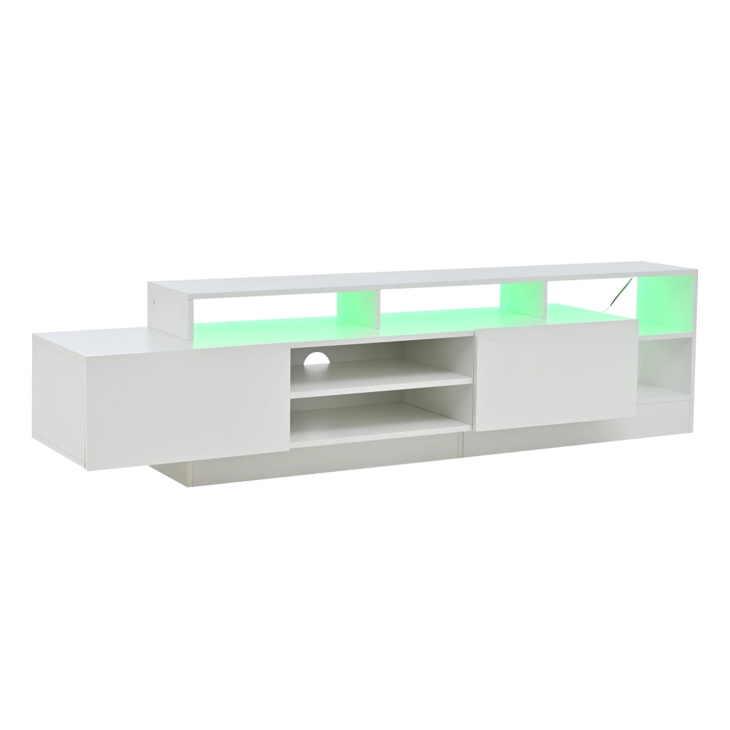 Mobile porta TV bianco 190 cm con luci LED