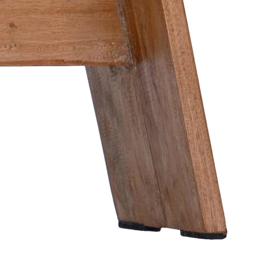 Pouf Naturale 40 x 25 x 31 cm Legno di Mogano 42012397