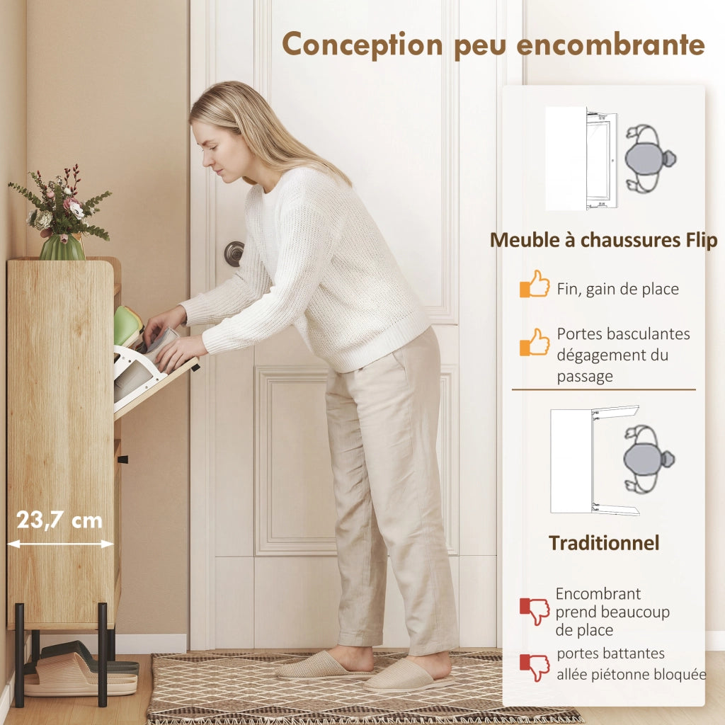 Scarpiera ¨C Minimal ¨C Legno Rovere