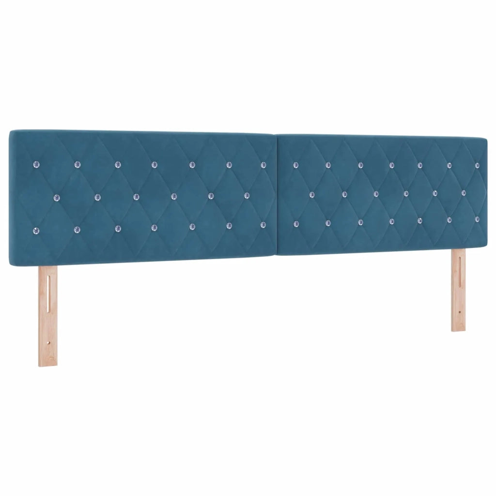 Letto con Contenitore Blu Scuro 180 x 200 cm Velluto 3458767