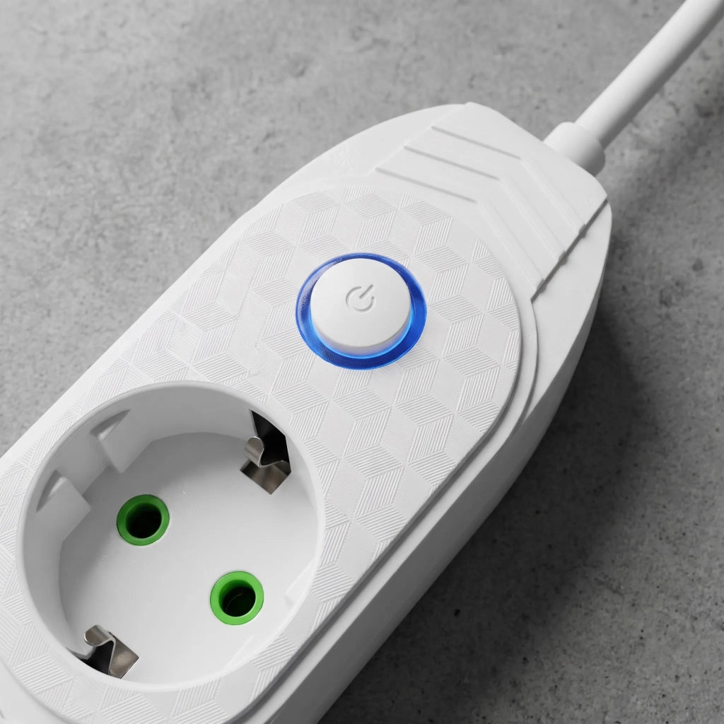 Multipresa Con Prolunga, 3 Prese + 2 Porte Usb-a + Usb-c Jnh024-3b White