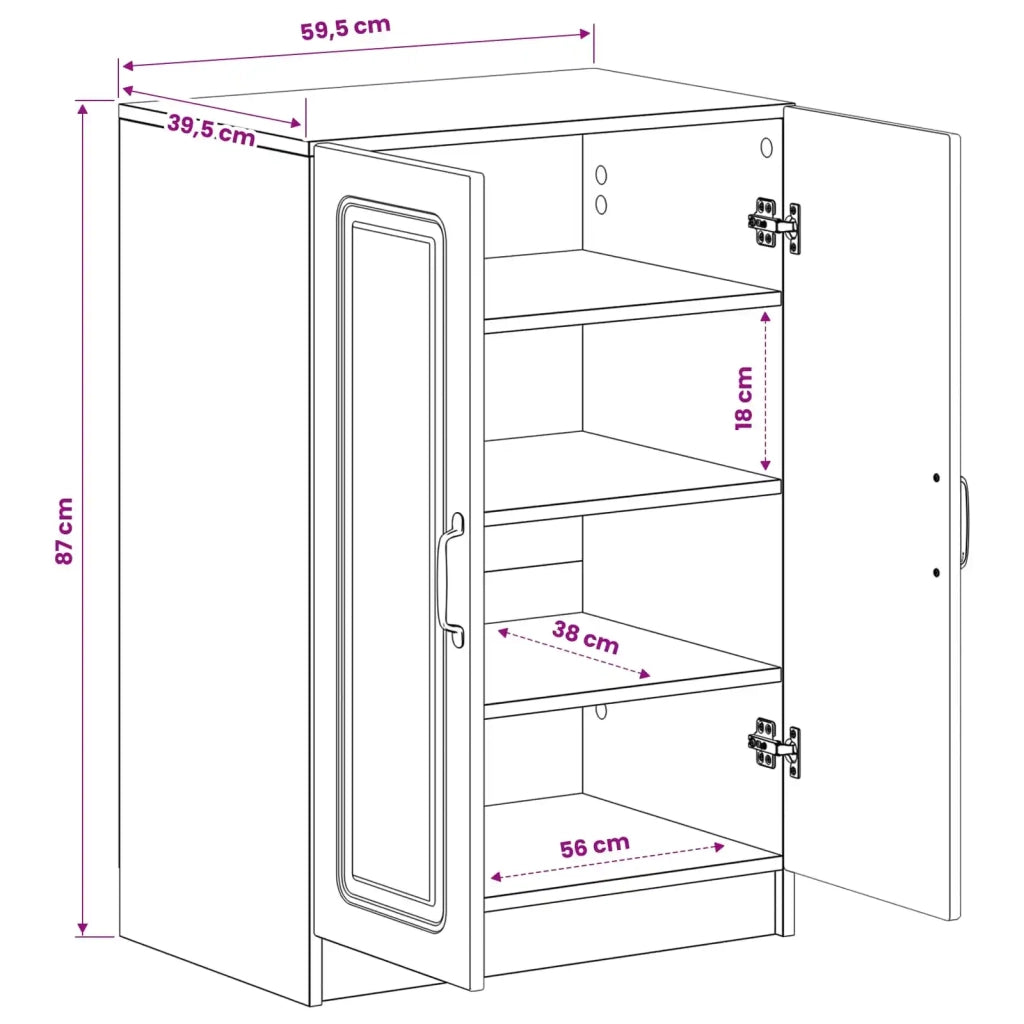 Mobile per scarpe UTRECHT 59,5 x 39,5 x 87 cm Nero 897746