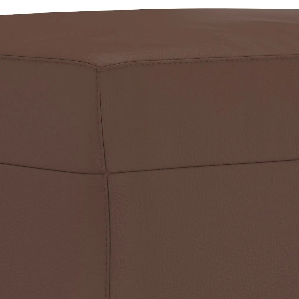 Panca Marrone 100x35x41 cm in Similpelle 349461