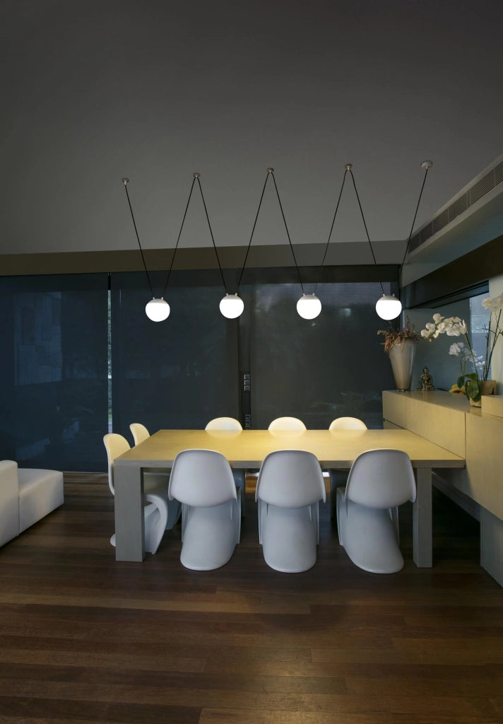 Faro Barcelona 28375-2L - MINE GLASS SPACE 2L Sospensione bianca