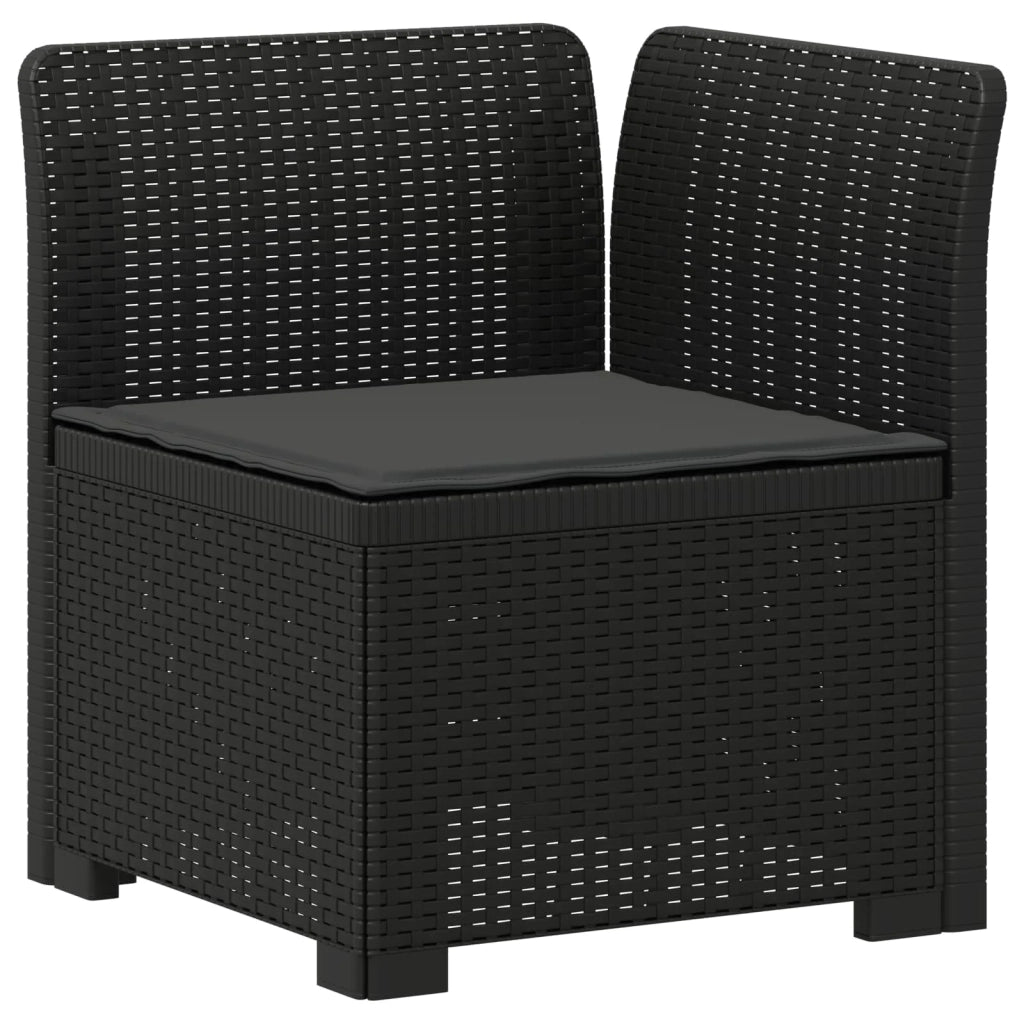 Divano da Giardino a 1 Posto con Cuscino Aspetto Rattan PP 8011817