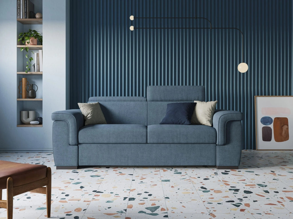Giunone Divano letto mat. H18 220 cm (mat. 140x197 cm) rosa