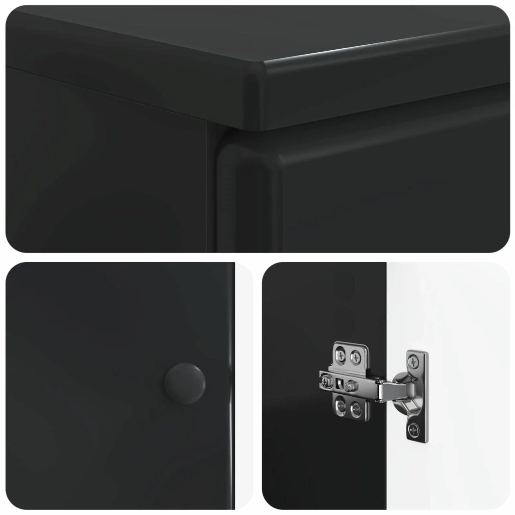 Set di Armadi da Bagno da 2 Pezzi BREDA Nero 3417640