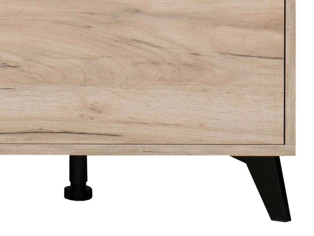 Lainate, Mobile da Ingresso un Ripiano, 68x35x52.5h cm Marrone Rovere