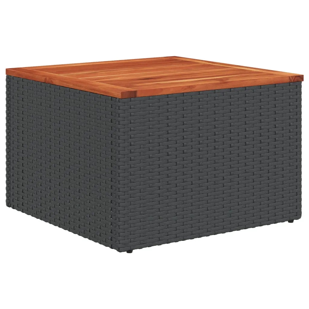 Set Divani da Giardino con Cuscini 7pz Nero Polyrattan 3256097