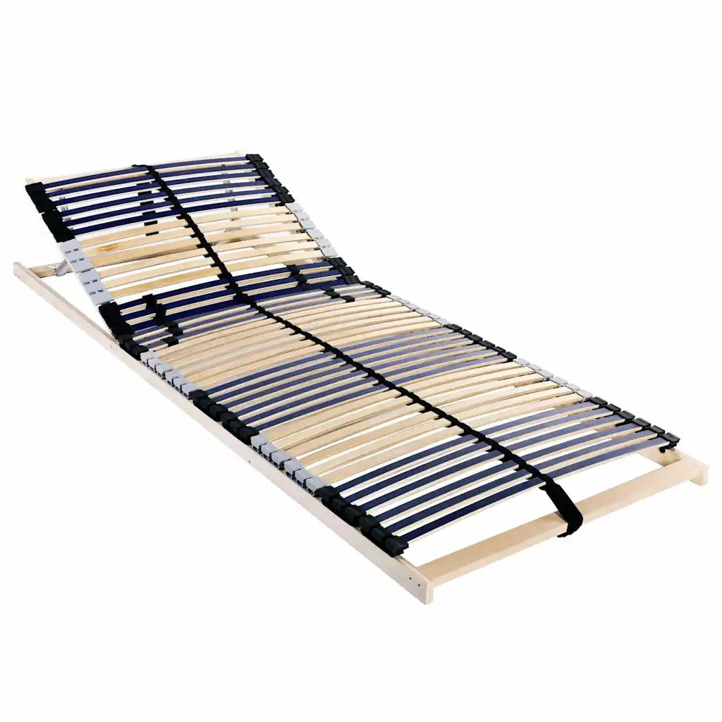Base a doghe Marrone 80 x 190 cm Legno massello di faggio 42015257