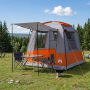 Tenda Party 4 persona Grigio e arancione 42017447