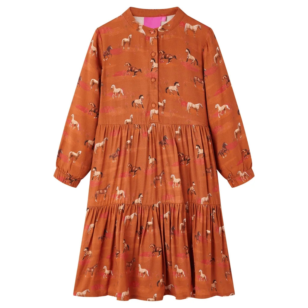 Abito da Bambina Cognac 128 15064