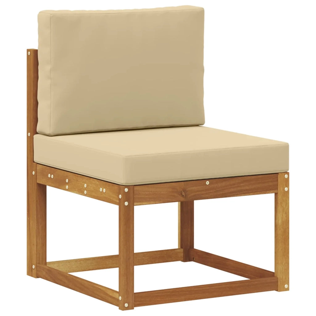 Set di divani da esterno 10 pz Naturale e Beige 3385564