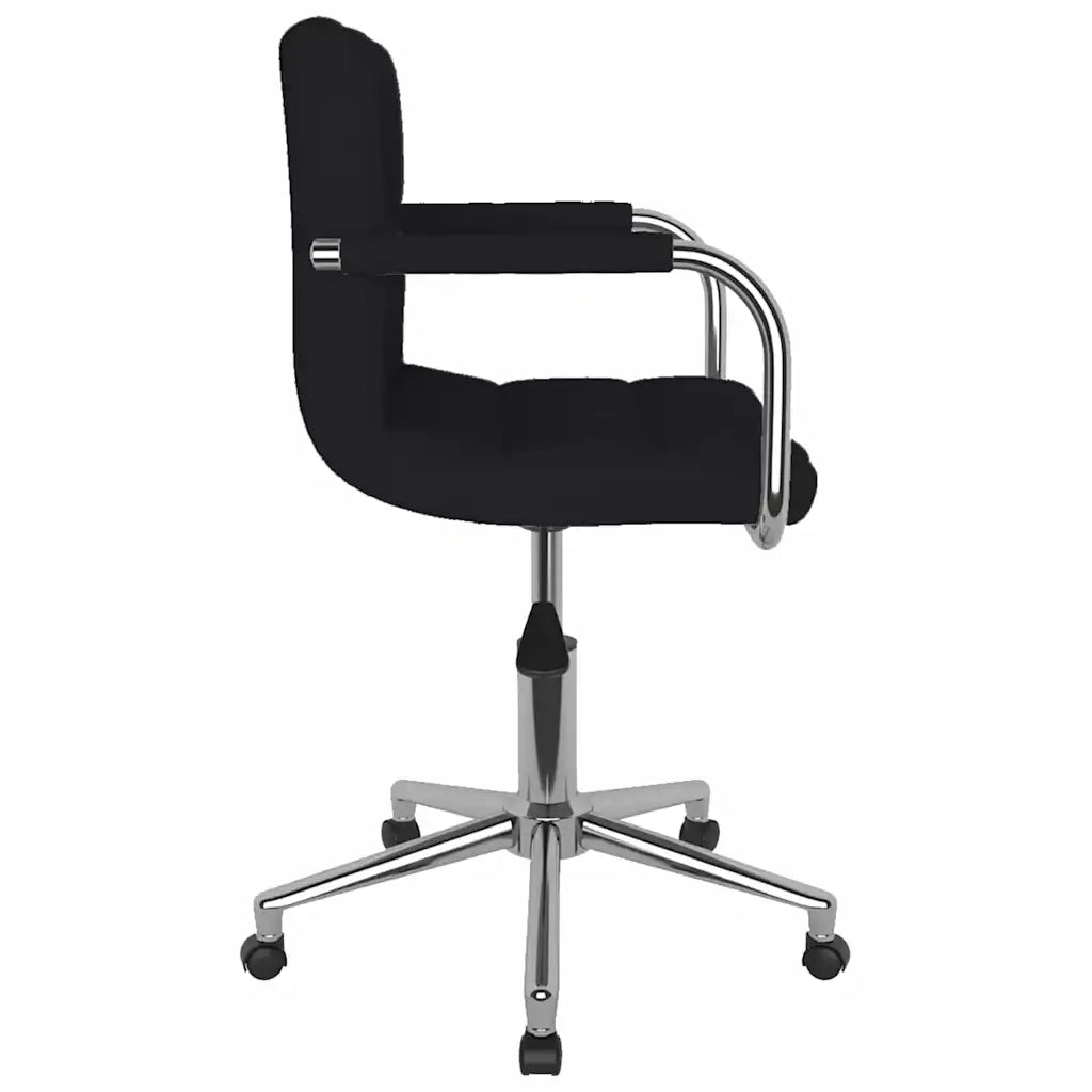 Sedia Girevole da Ufficio Nera in Tessuto 334797