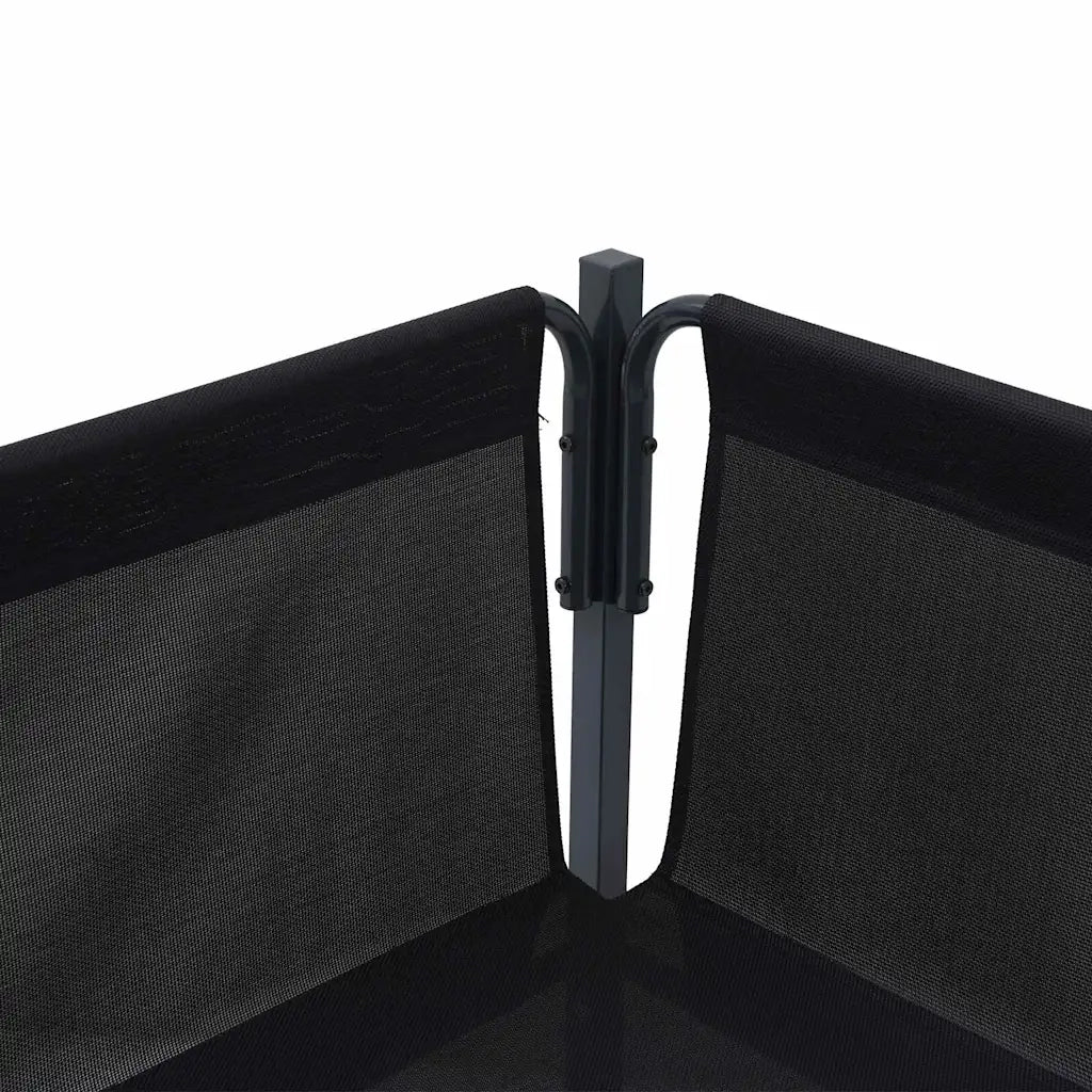 Set Divano da Giardino con cuscino 8 pcs Nero Acciaio 3379008