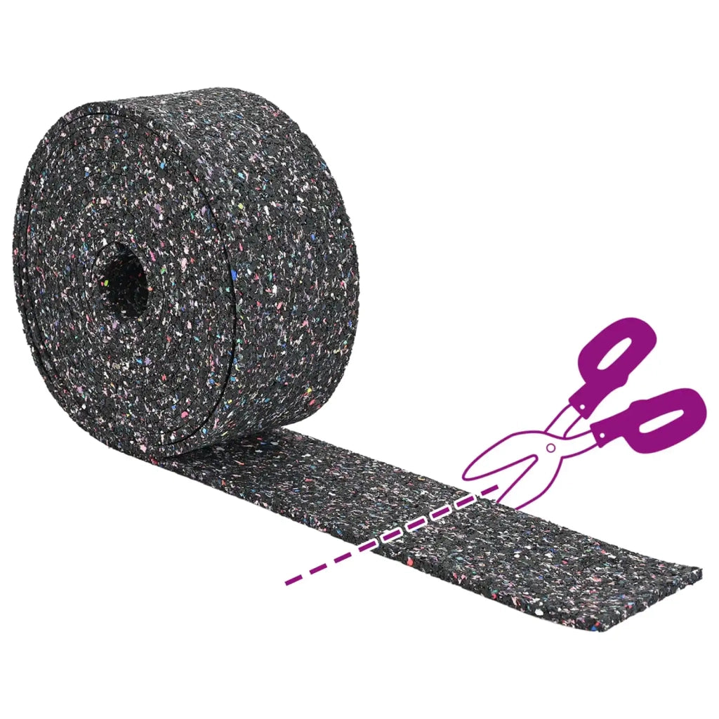 Rotolo di Granulato in Gomma Nero 200 x 12 x 0,3 cm Gomma 42027293