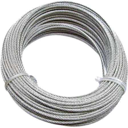 FUNE ACCIAIO INOX Ø 3 mm - rotolo 10 mt