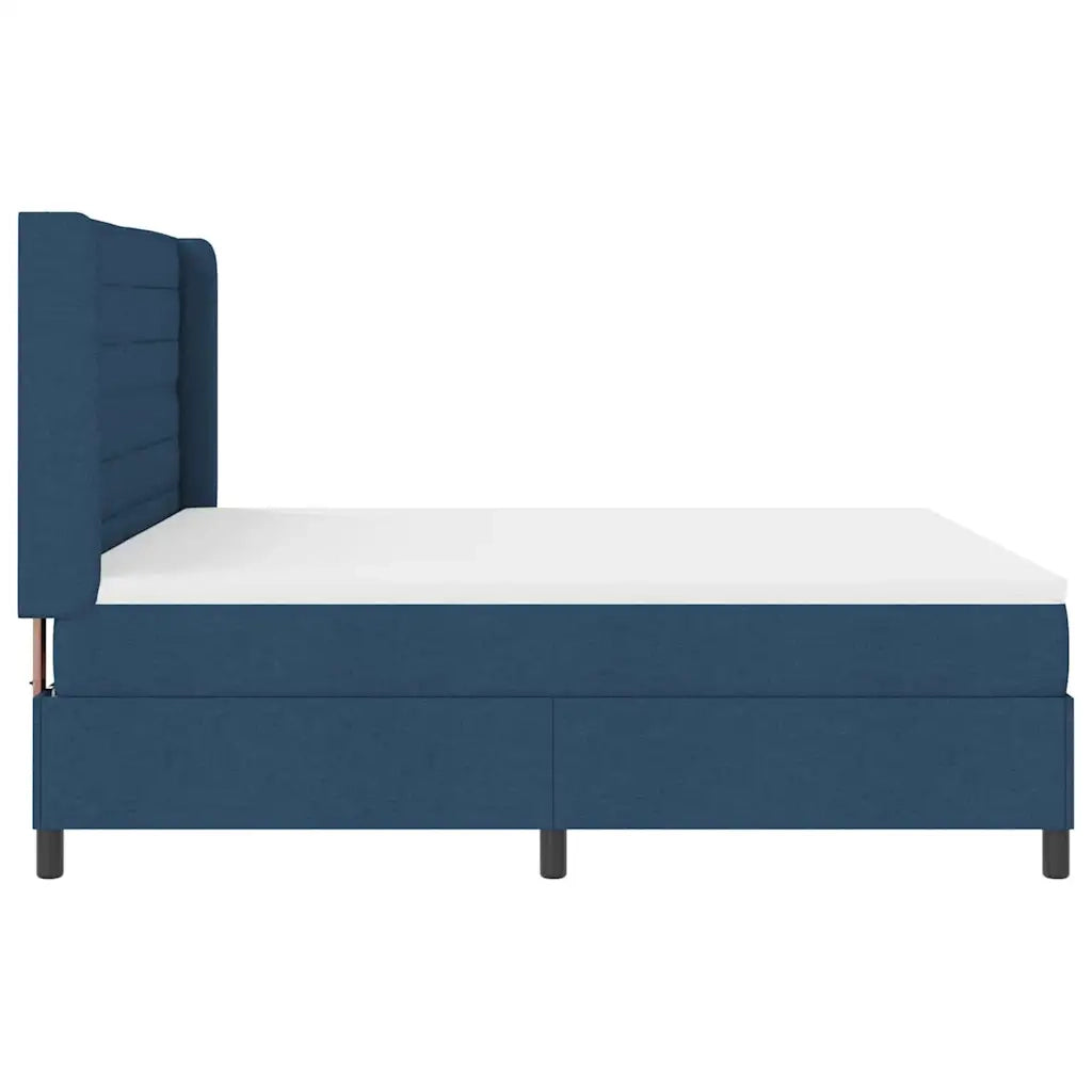 Letto a molle con materasso Blu 200 x 180 cm Tessuto 3341601