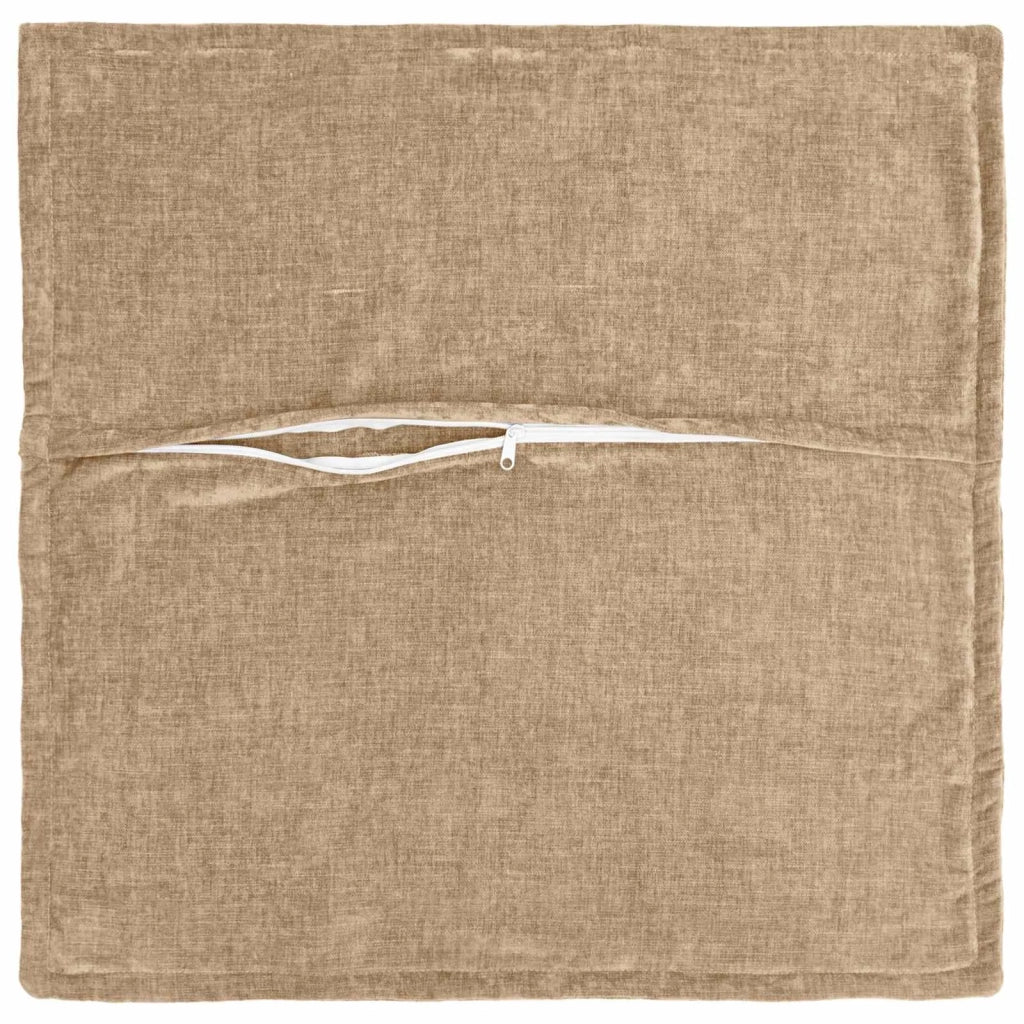 Federa 2 pz HOUTEN Tortora 80 x 80 cm Tessuto Chenille 921689