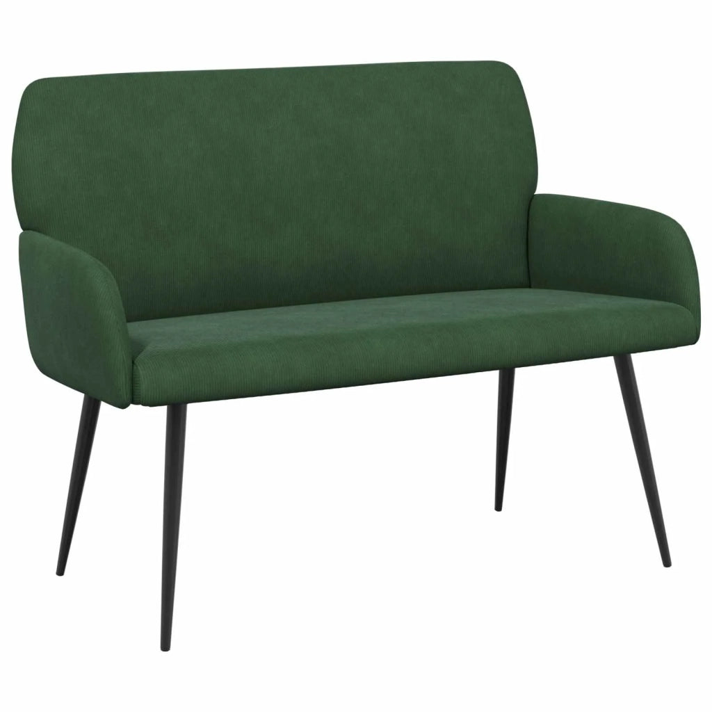 Divano 2 posti con gambe in metallo 2 posto Verde Scuro 42051048