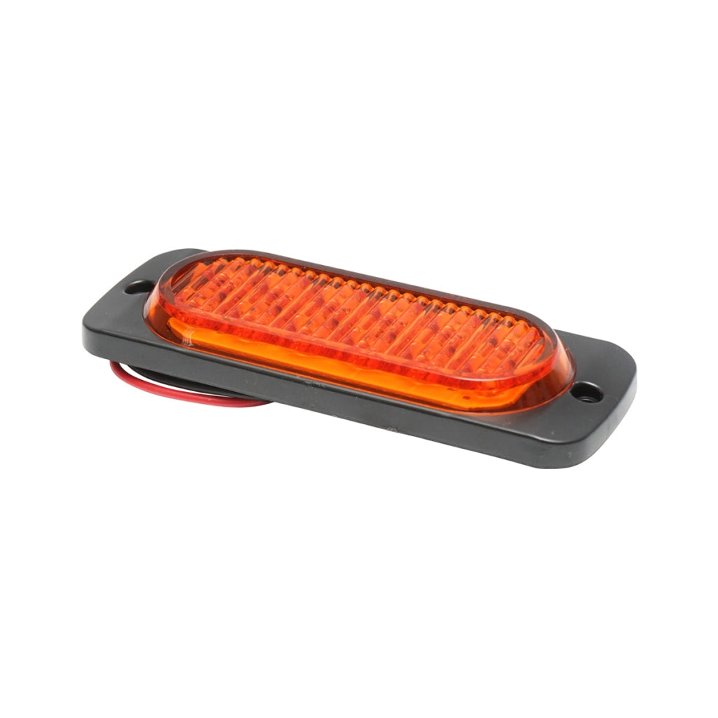 Lampada  laterale LED gialla, 115 mm, 12V-24V, Breckner Germany.