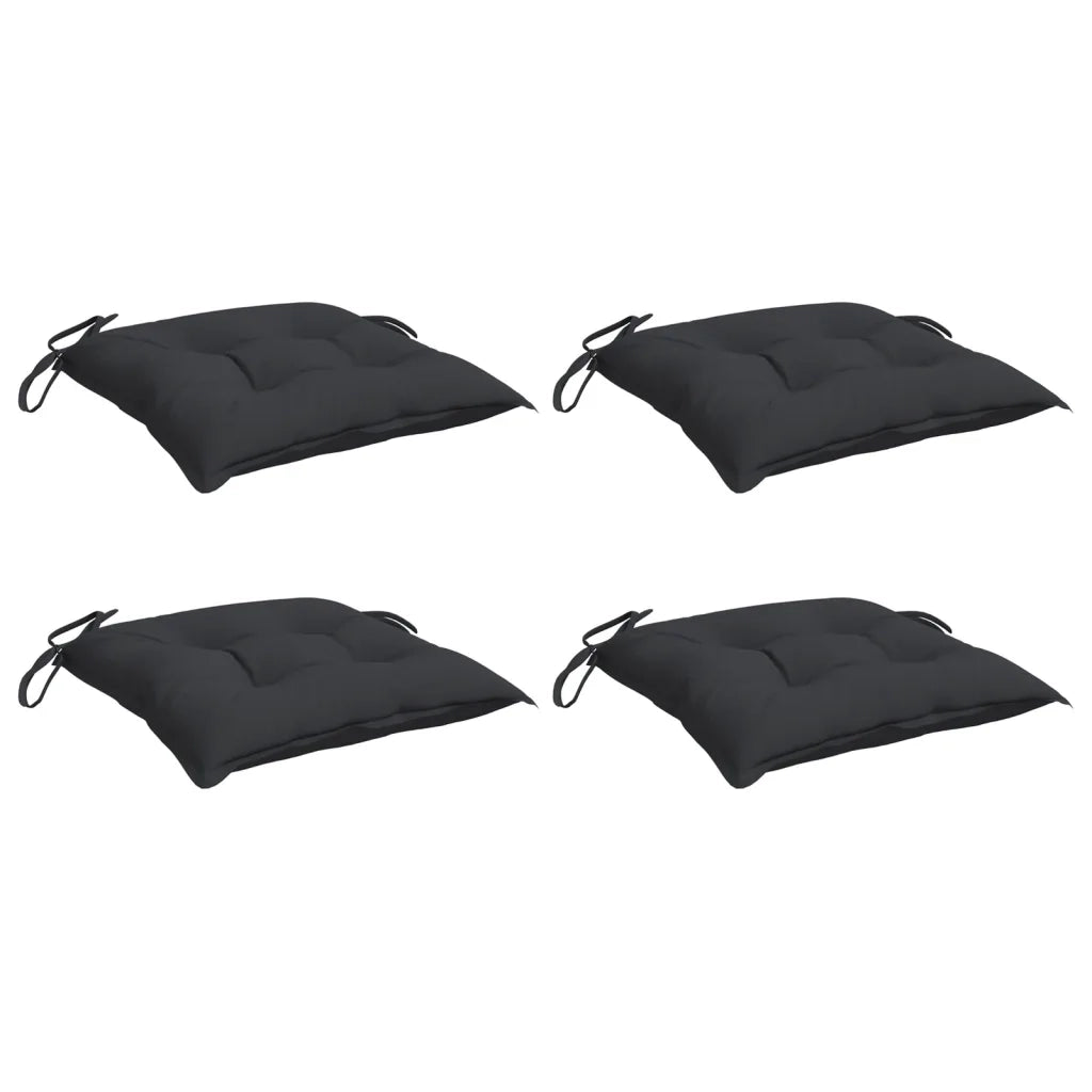 Cuscini per Pallet 4 pz | Cuscini per sedie Neri 50x50x7 cm Tessuto Oxford