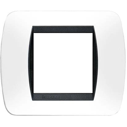 Placca 2 moduli bianco