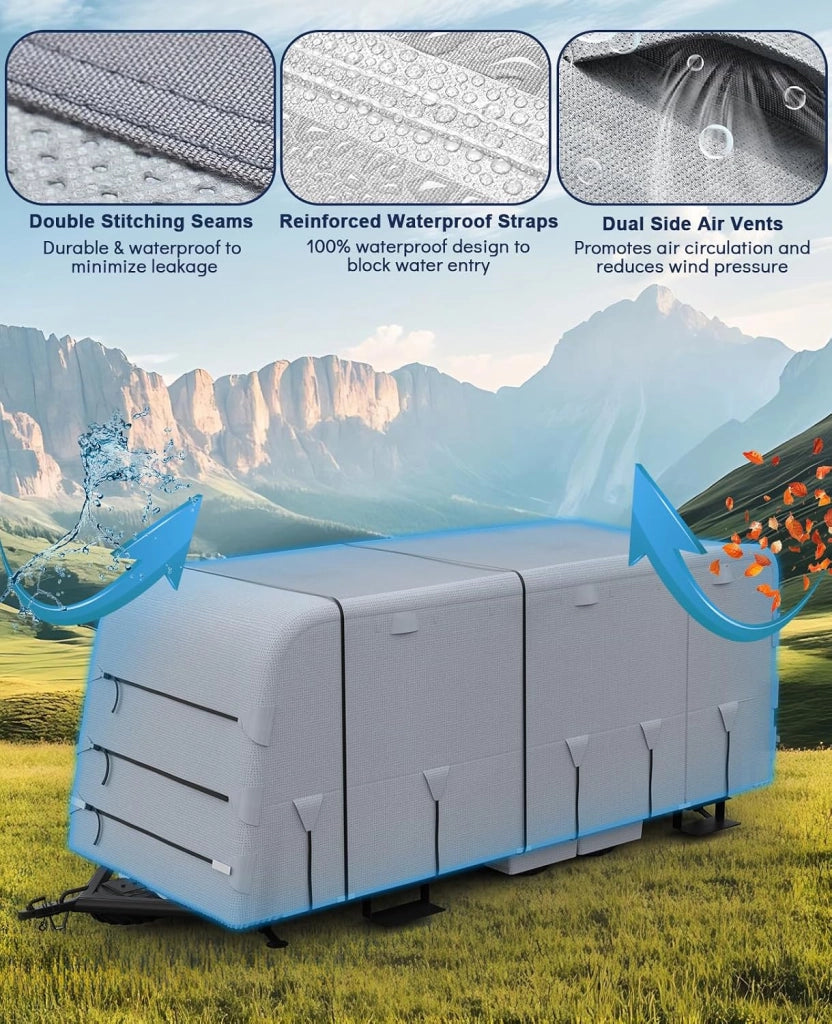 Telo di copertura resistente a 4 strati per roulotte e camper.