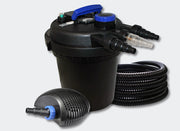 Kit di filtrazione per laghetti a pressione da 6000 litri: UVC da 11 Watt Eco da 10 Watt pompa tubo da 25 m (4216209)