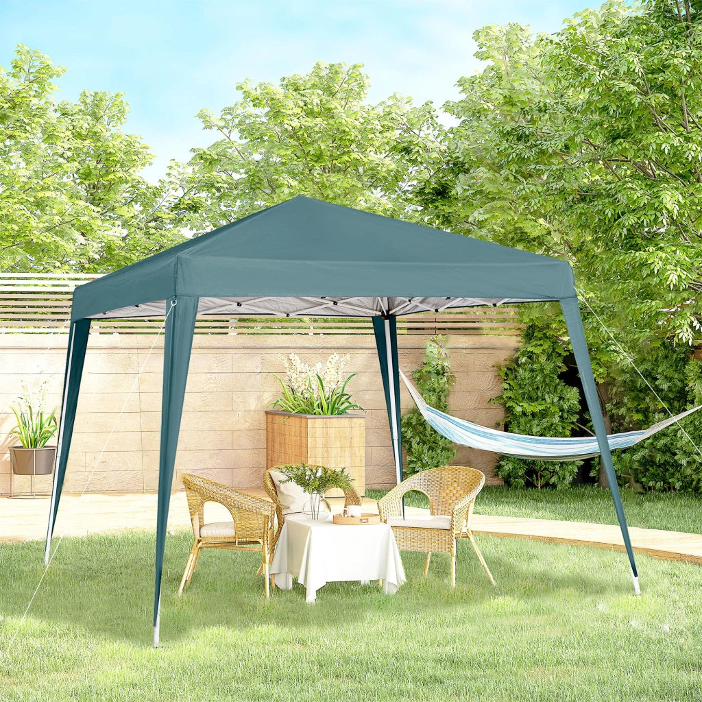 Gazebo Pieghevole per Giardino ¨C zephmum ¨C Verde 240x240 cm