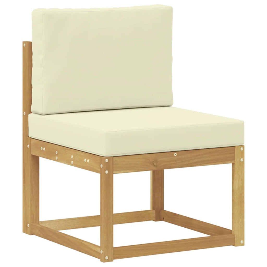 Set di divani da esterno 5 pz Bianco e Crema 3387199