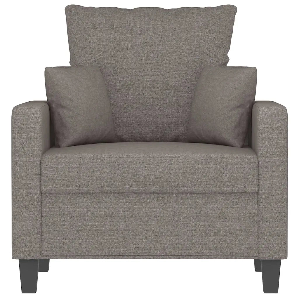 Fauteuil Taupe 60 cm Tissu