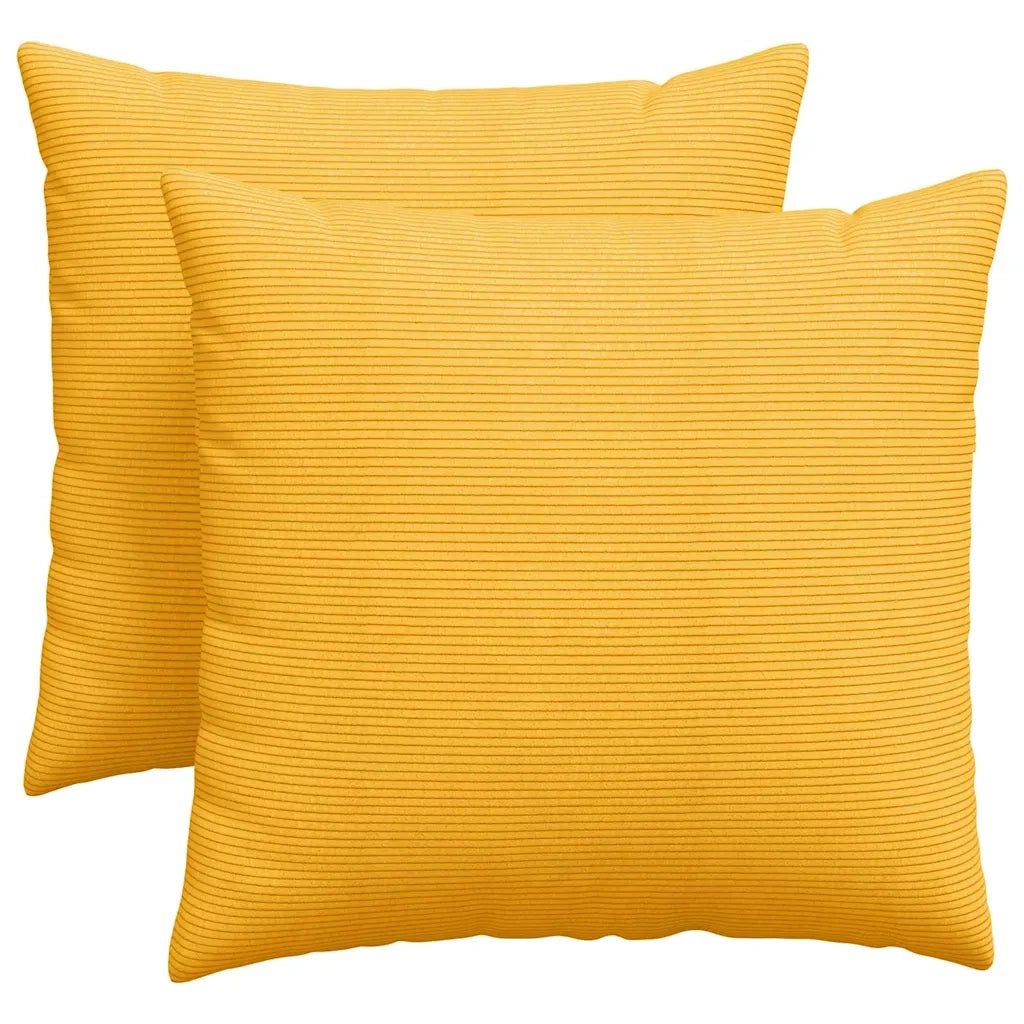 Cuscini da Divano 2 pcs Giallo Chiaro 45 x 45 cm 42013952